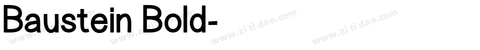 Baustein Bold字体转换